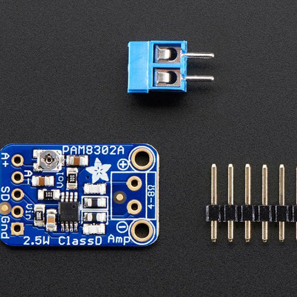 Adafruit 2.5 W Class D Mono Amplifier (PAM8302) - Elektor