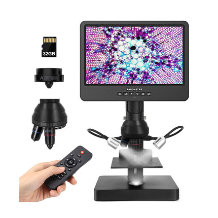 Andonstar AD249S-P 10.1" 3-Lens HDMI Digital Coin Microscope