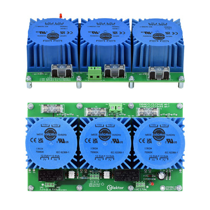 Elektor Low-Noise Lab Power Supply (Transformers)