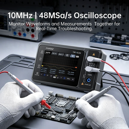 FNIRSI TMP-610S (3-in-1) Multimeter (60,000 Counts) + Oscilloscope + Signal Generator