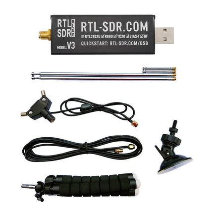 RTL-SDR V3 (Software Defined Radio) with Dipole Antenna Kit