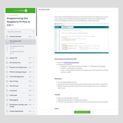 Raspberry Pi Pico with Arduino C/C++ Programming Course (Elektor Academy Pro)
