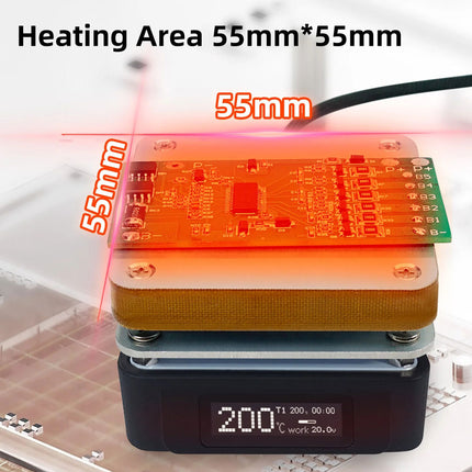 SEQURE T55 Smart Mini Soldering Hot Plate (Heating Area)