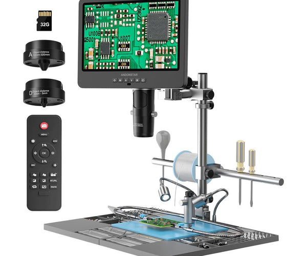Andonstar AD249SM-Plus 10.1" 3-Lens HDMI Digital Microscope – Elektor