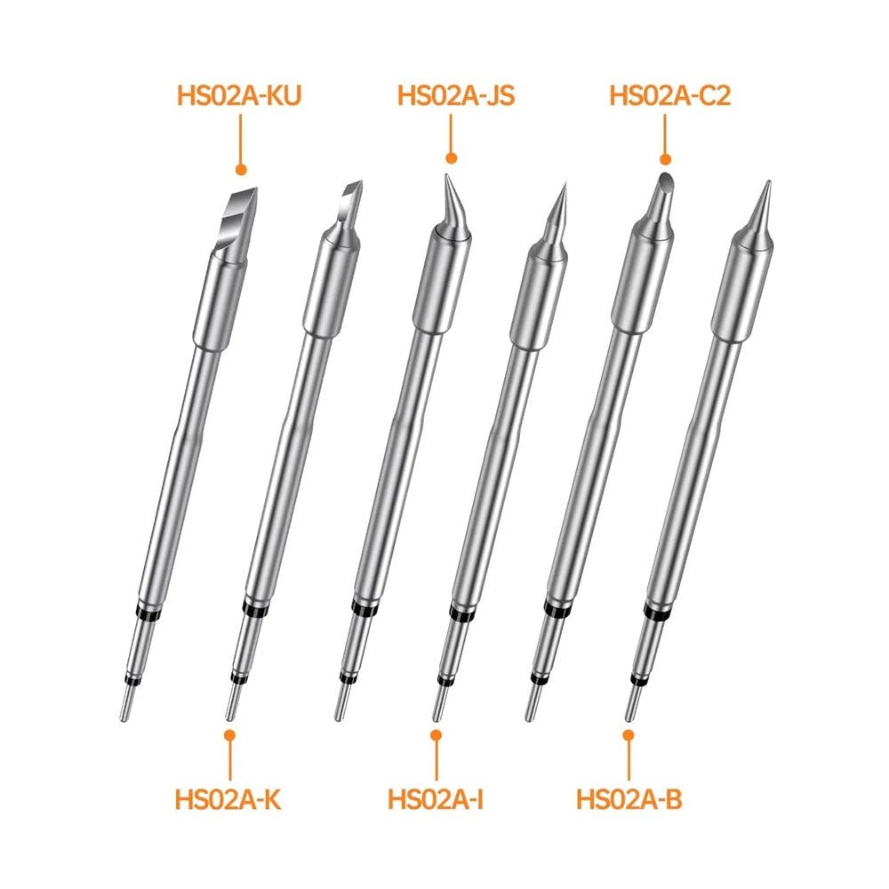 FNIRSI HS-02A Smart Soldering Iron (incl. 6 Soldering Tips) – Elektor