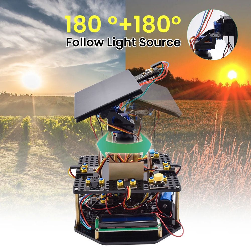 Keyestudio Solar Tracking DIY Kit for Arduino – Elektor