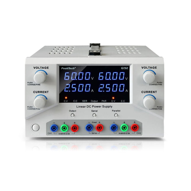 PeakTech 6192 2 - ch DC Power Supply (60 V, 2.5 A) - Elektor
