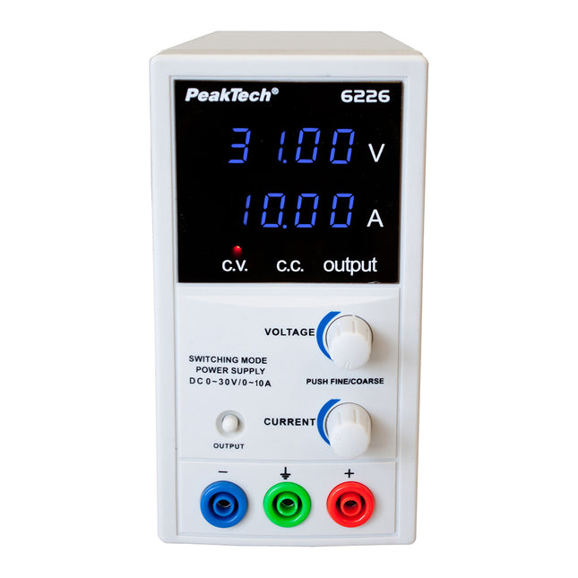 PeakTech 6226 Laboratory Switching Mode Power Supply DC (0-30 V, 0-10 A)
