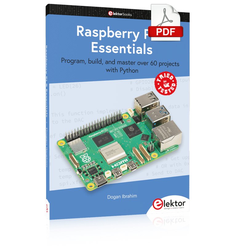 Raspberry Ebook Reader Raspberry Pi 5 Essentials (E-book) – Elektor