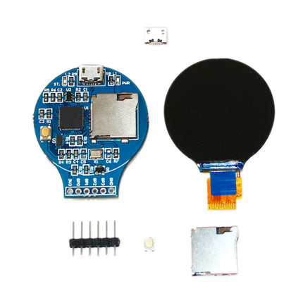 RoundyPi - Rond LCD Bord (gebaseerd op RP2040)