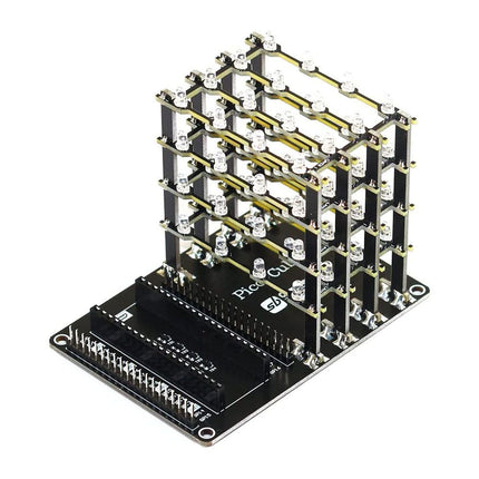 SB Components Raspberry Pi Pico LED Cube (4x4x4 Red LEDs) - Elektor