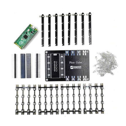 SB Components Raspberry Pi Pico LED Cube (4x4x4 Red LEDs) - Elektor