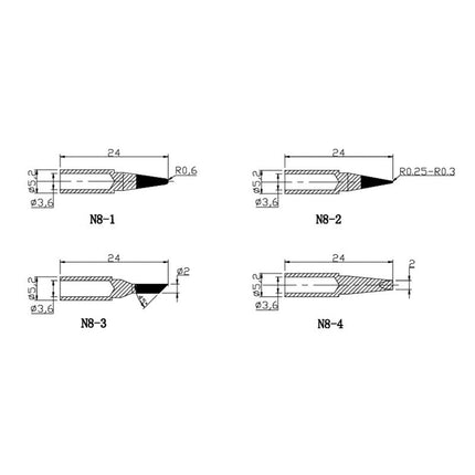 Soldering Tip Set for Soldering Station ZD - 8961 - A - Elektor