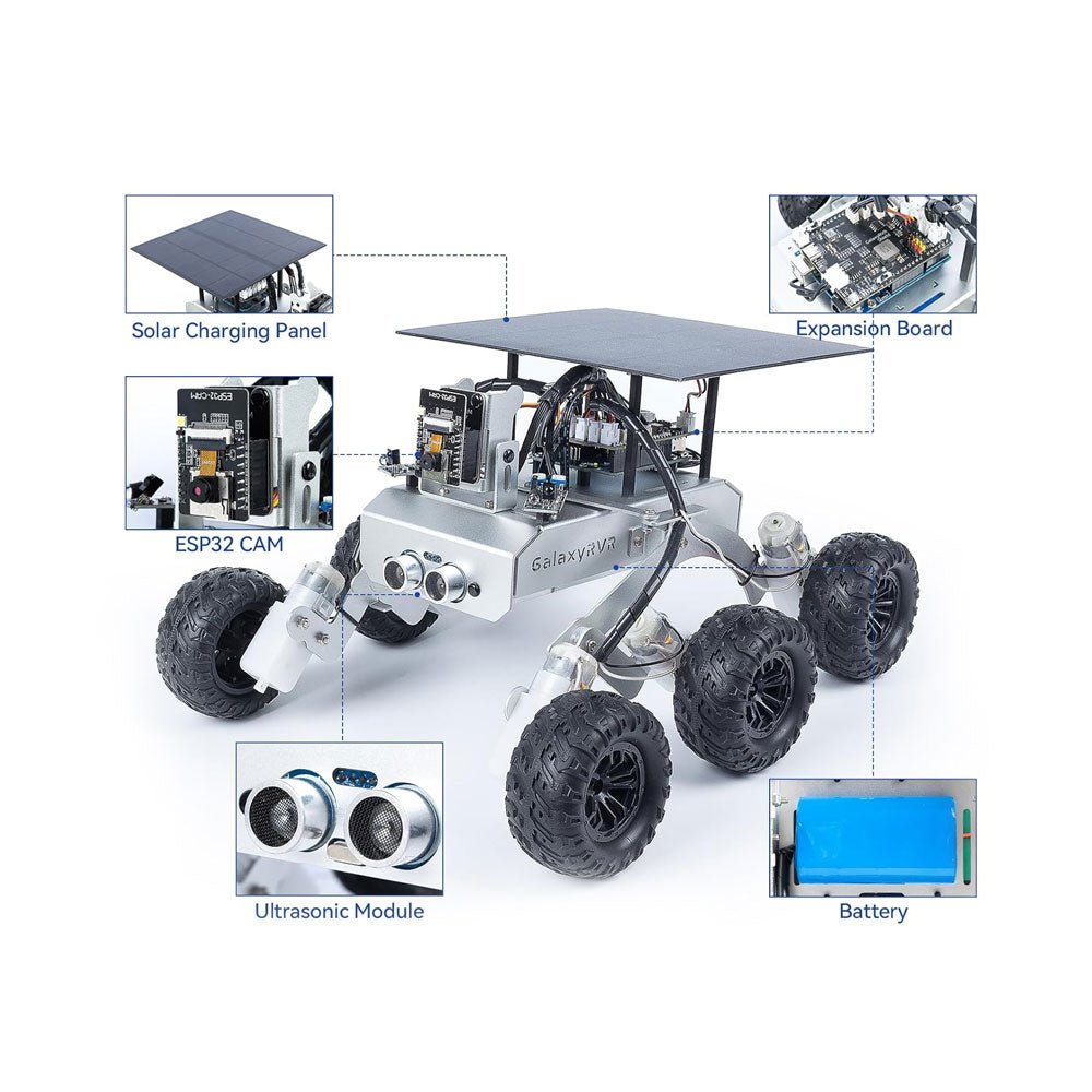 SunFounder GalaxyRVR Mars Rover Kit for Arduino – Elektor