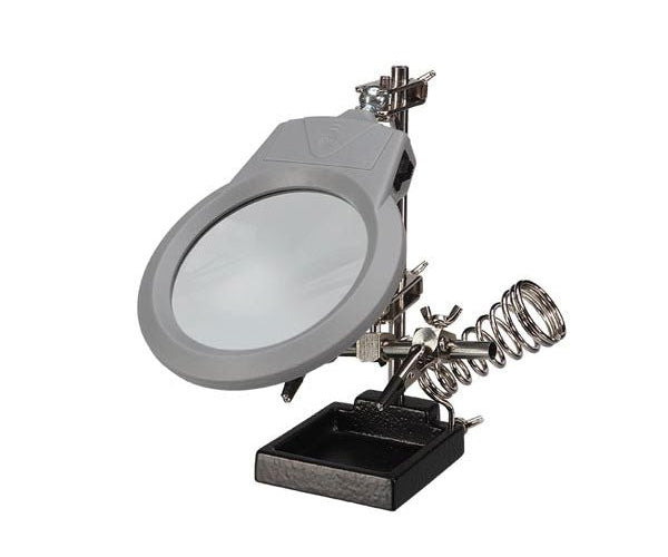 Velleman Helping Hand with Magnifier, LED Light and Soldering Stand